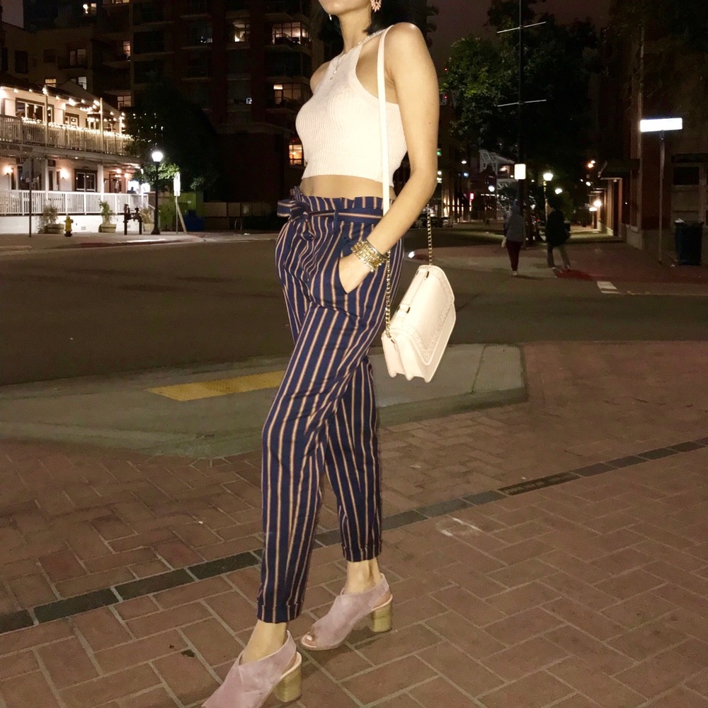 Blush pink crop top